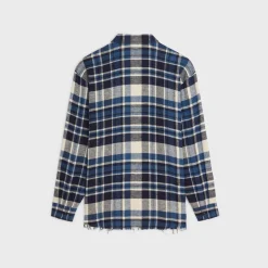 oversized shirt in checked cotton