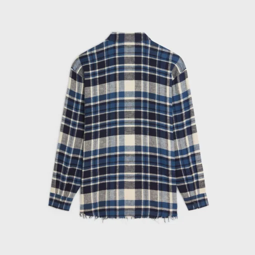 oversized shirt in checked cotton