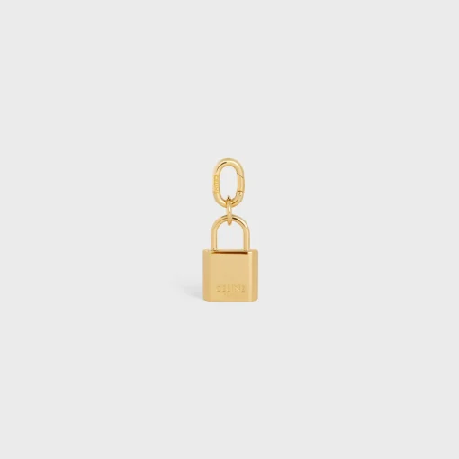 PADLOCK CHARM in Brass