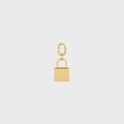 PADLOCK CHARM in Brass