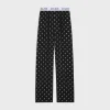 pajama pants in printed viscose