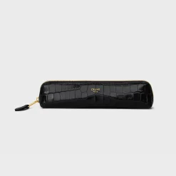 Pencil case in Niloticus Crocodile