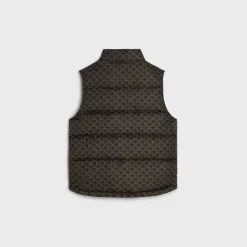 quilted vest in monogram nylon
