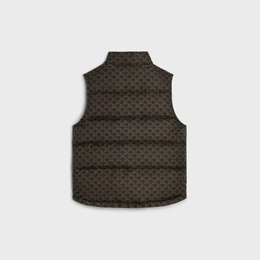 quilted vest in monogram nylon