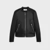 racer blouson jacket in soft lambskin