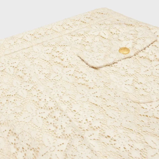 romy mini shorts in lace cotton