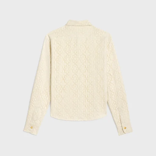 romy shirt in lace cotton