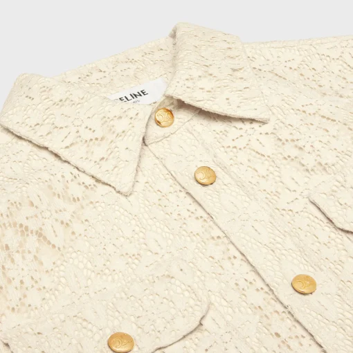 romy shirt in lace cotton
