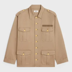saharienne jacket in technical cotton