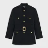 Saharienne military jacket in wool