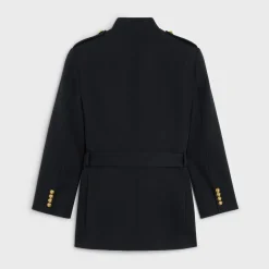 Saharienne military jacket in wool
