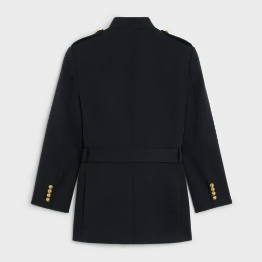 Saharienne military jacket in wool