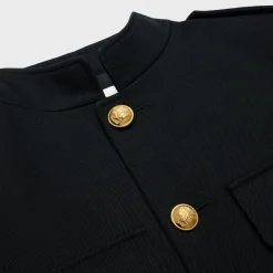 Saharienne military jacket in wool