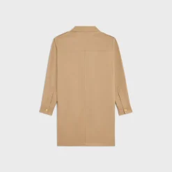 saharienne mini dress in cotton linen