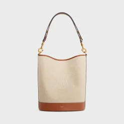 SAILOR BUCKET CUIR TRIOMPHE in TEXTILE AND CALFSKIN