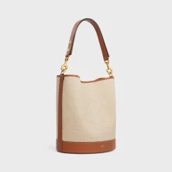 SAILOR BUCKET CUIR TRIOMPHE in TEXTILE AND CALFSKIN
