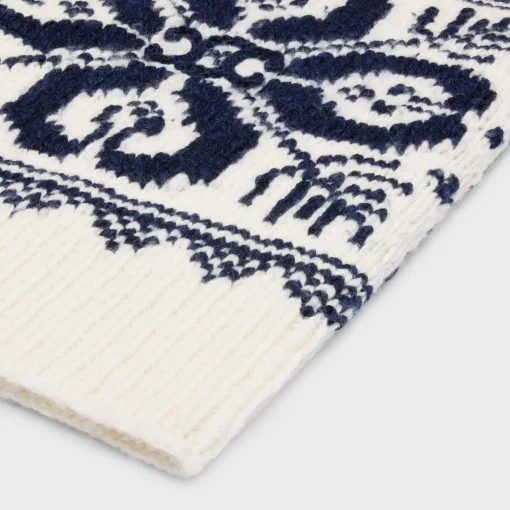 scarf in fair isle wool
