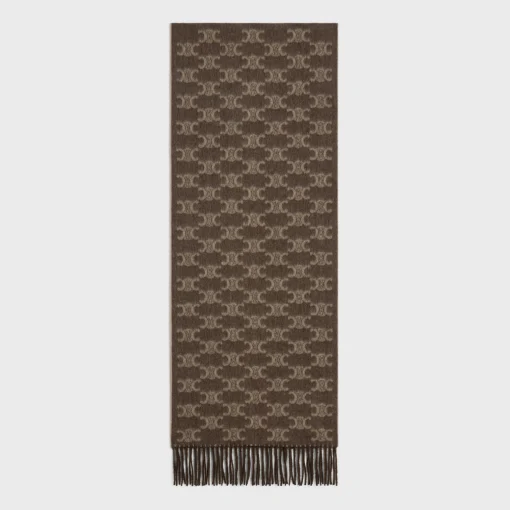 scarf in monogram cashmere