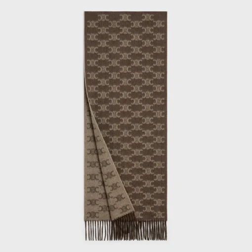 scarf in monogram cashmere