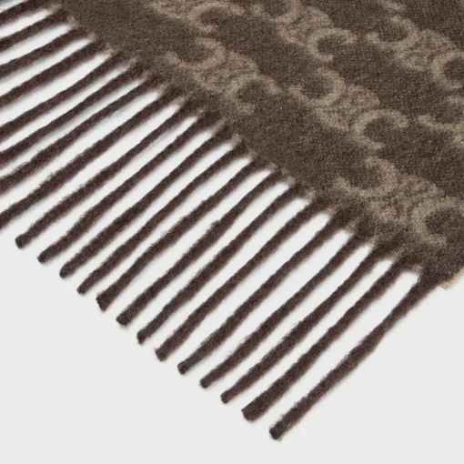 scarf in monogram cashmere