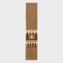 scarf in triomphe fair isle wool