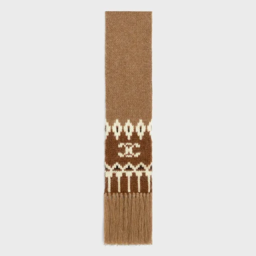 scarf in triomphe fair isle wool
