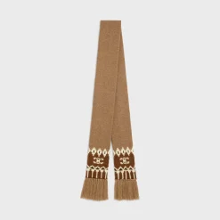 scarf in triomphe fair isle wool