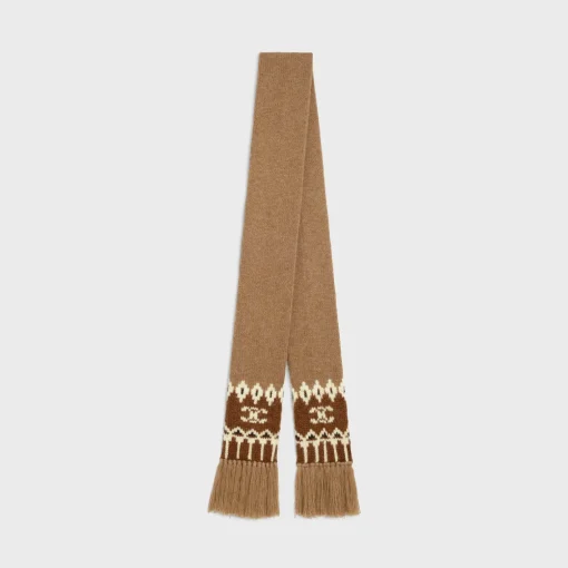 scarf in triomphe fair isle wool