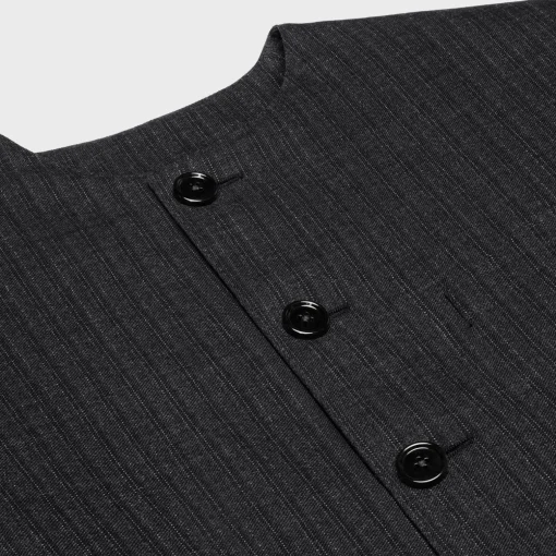 short mods jacket in wool gabardine