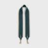 Short Strap in textile and calfskin
