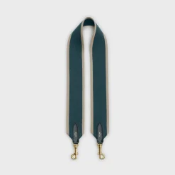 Short Strap in textile and calfskin