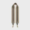 Short Strap in textile and calfskin