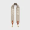 Short Strap in Wool with Celine jacquard with GOLD FINISHING