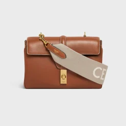 Short Strap in Wool with Celine jacquard with GOLD FINISHING