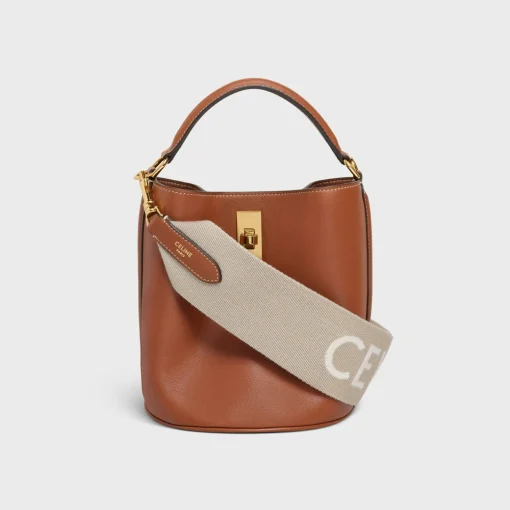 Short Strap in Wool with Celine jacquard with GOLD FINISHING