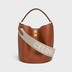 Short Strap in Wool with Celine jacquard with GOLD FINISHING