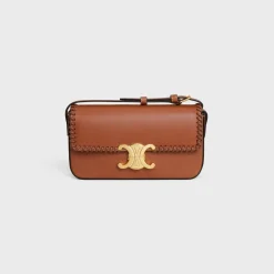 SHOULDER BAG CLAUDE in BRAIDED NATURAL CALFSKIN