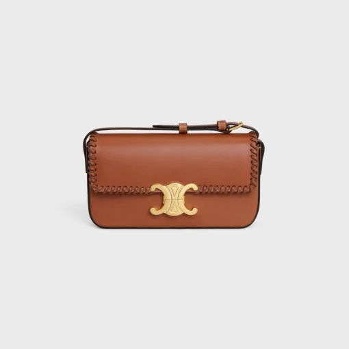 SHOULDER BAG CLAUDE in BRAIDED NATURAL CALFSKIN