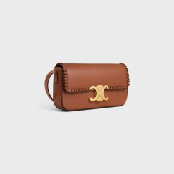 SHOULDER BAG CLAUDE in BRAIDED NATURAL CALFSKIN