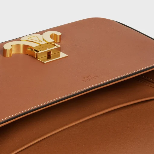 SHOULDER BAG CLAUDE in Natural Calfskin