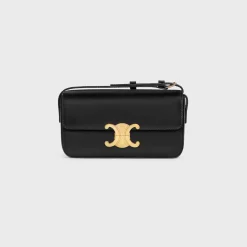 SHOULDER BAG CLAUDE in shiny calfskin