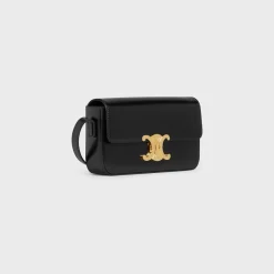 SHOULDER BAG CLAUDE in shiny calfskin