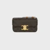 SHOULDER BAG CLAUDE in Triomphe canvas and calfskin