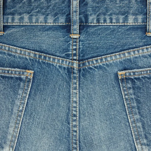 skate shorts in electric sky wash denim