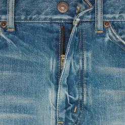 skate shorts in electric sky wash denim