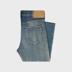 skinny jeans in trail wash denim