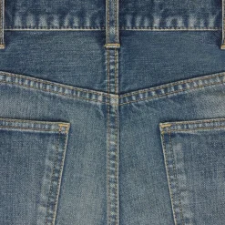 skinny jeans in trail wash denim