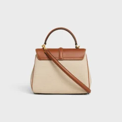 Small 16 Bag in Textile and natural calfskin