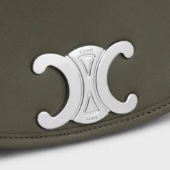 SMALL BESACE STRAP TRIOMPHE in SUPPLE NATURAL CALFSKIN