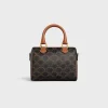 SMALL BOSTON in Triomphe Canvas and calfskin